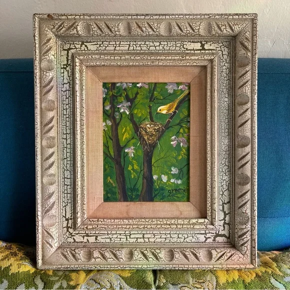 Vintage framed original oil painting